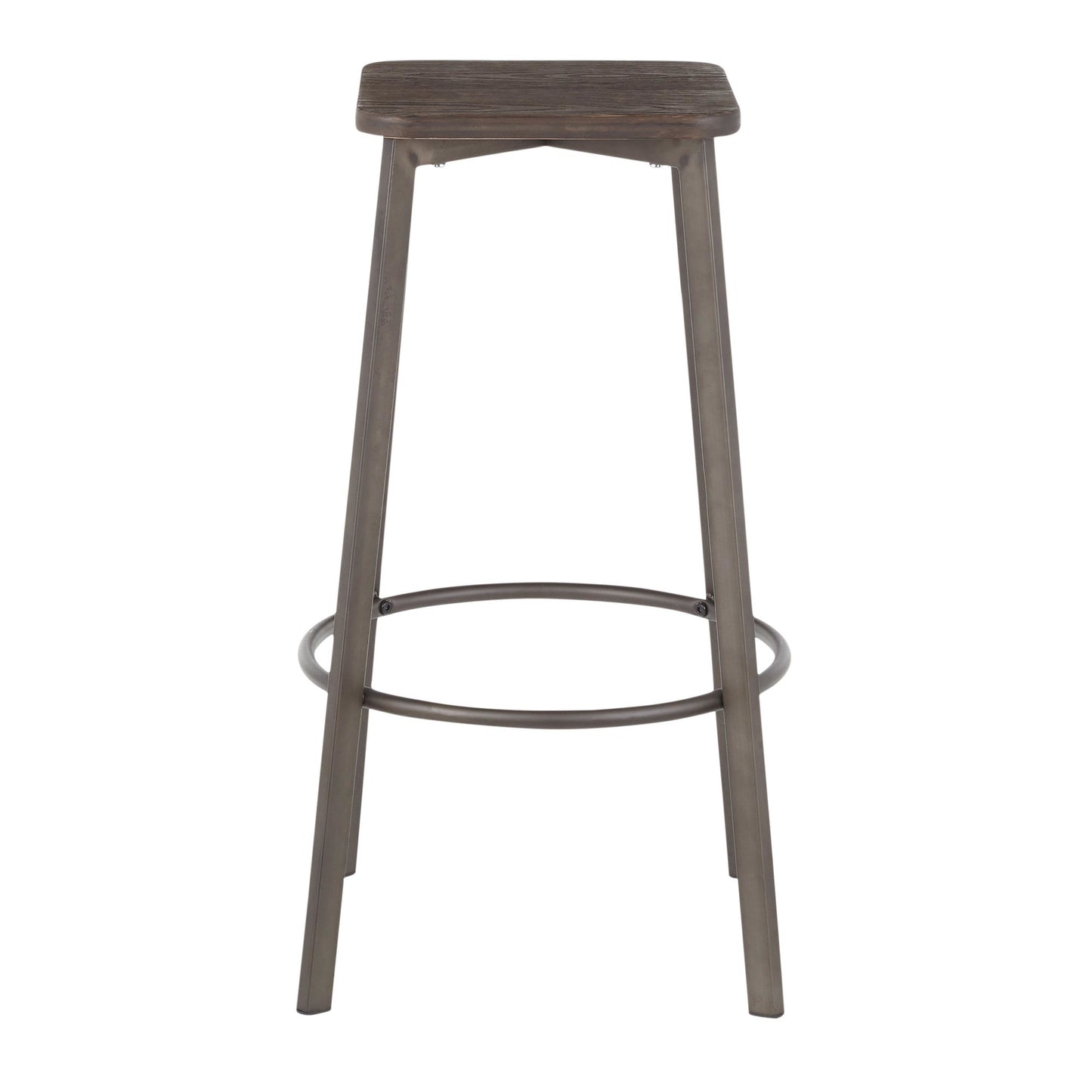 Clara Square 30" Fixed-Height Barstool - Set of 2