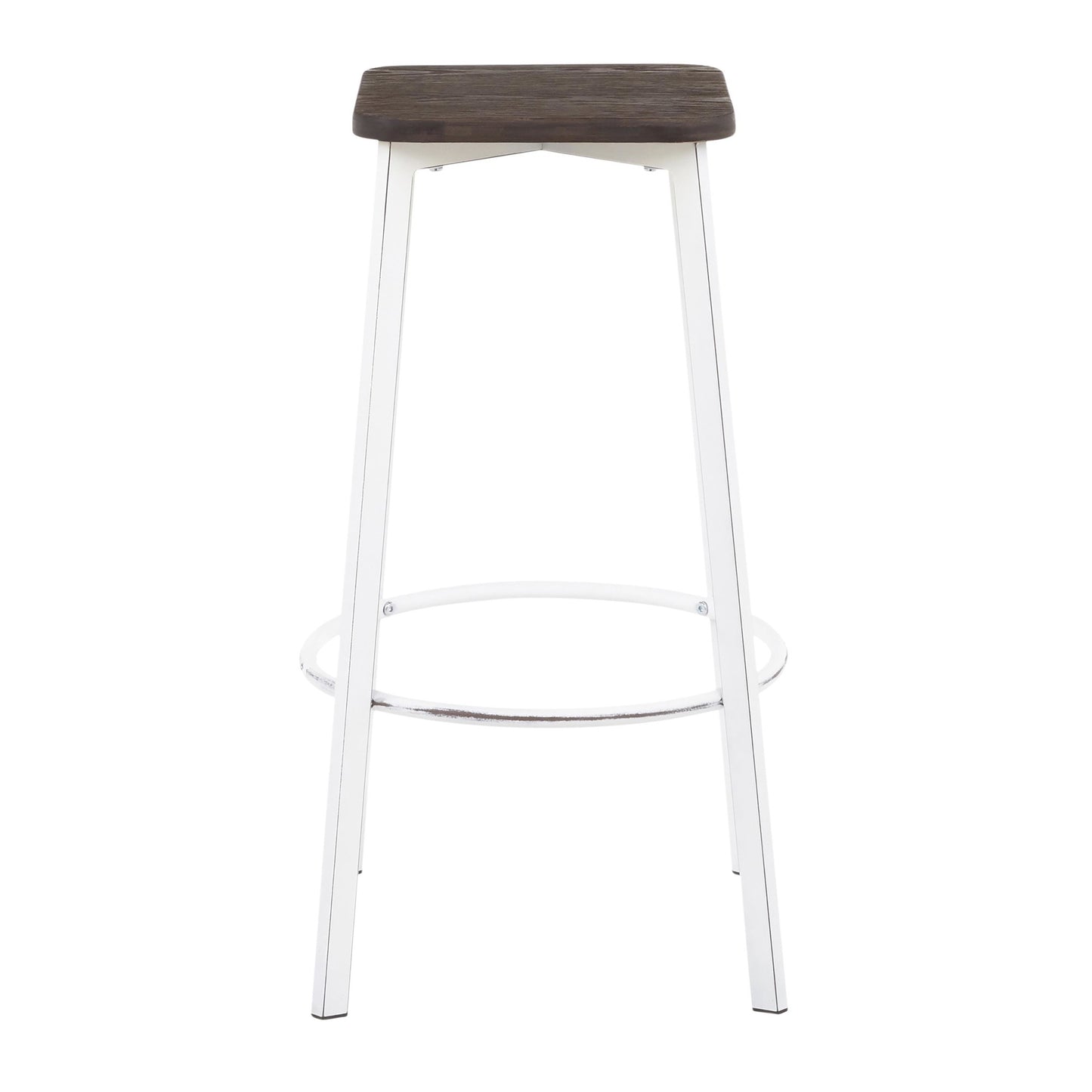 Clara Square 30" Fixed-Height Barstool - Set of 2