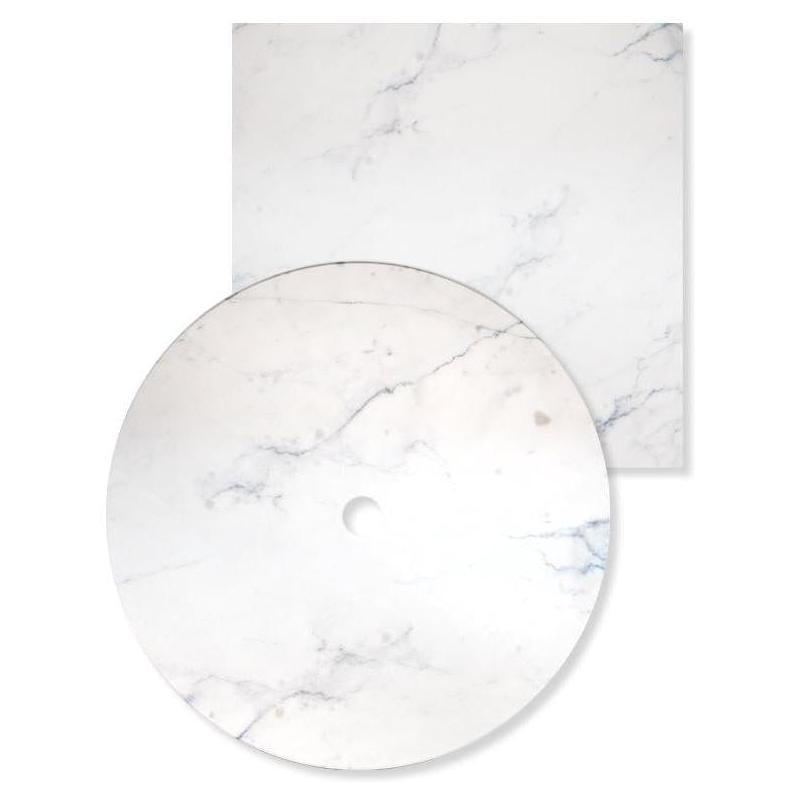Coffee Stain Marble Pattern Powder Coated MDF Indoor Table Tops