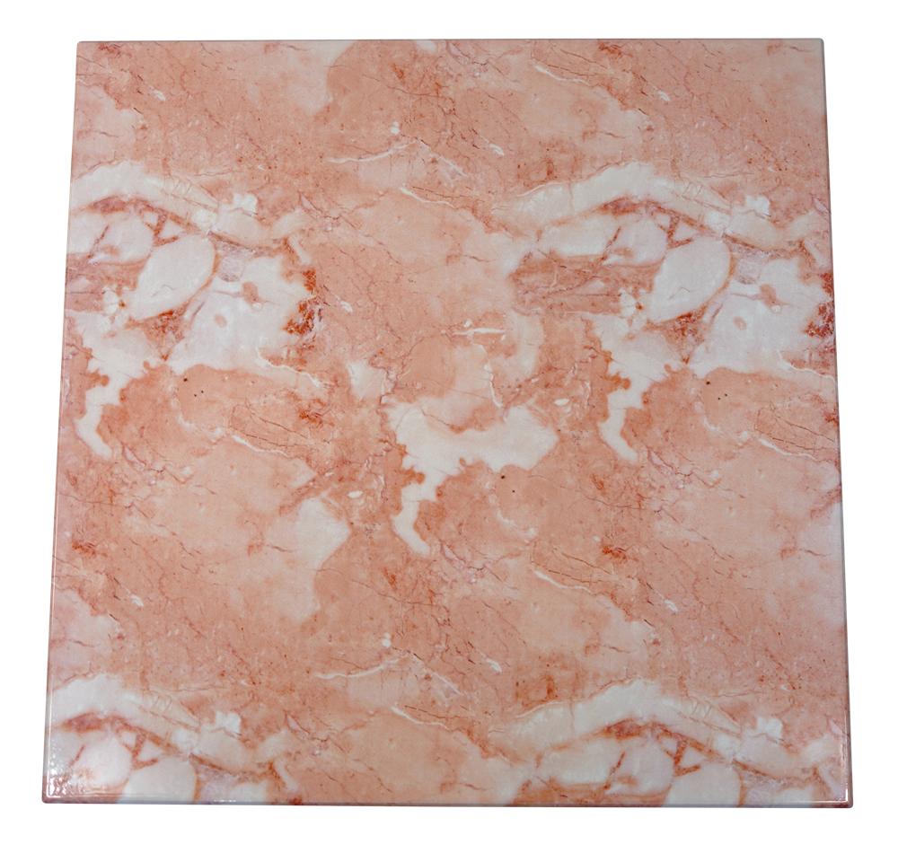 Pink Marble Pattern Powder Coated MDF Indoor Table Tops