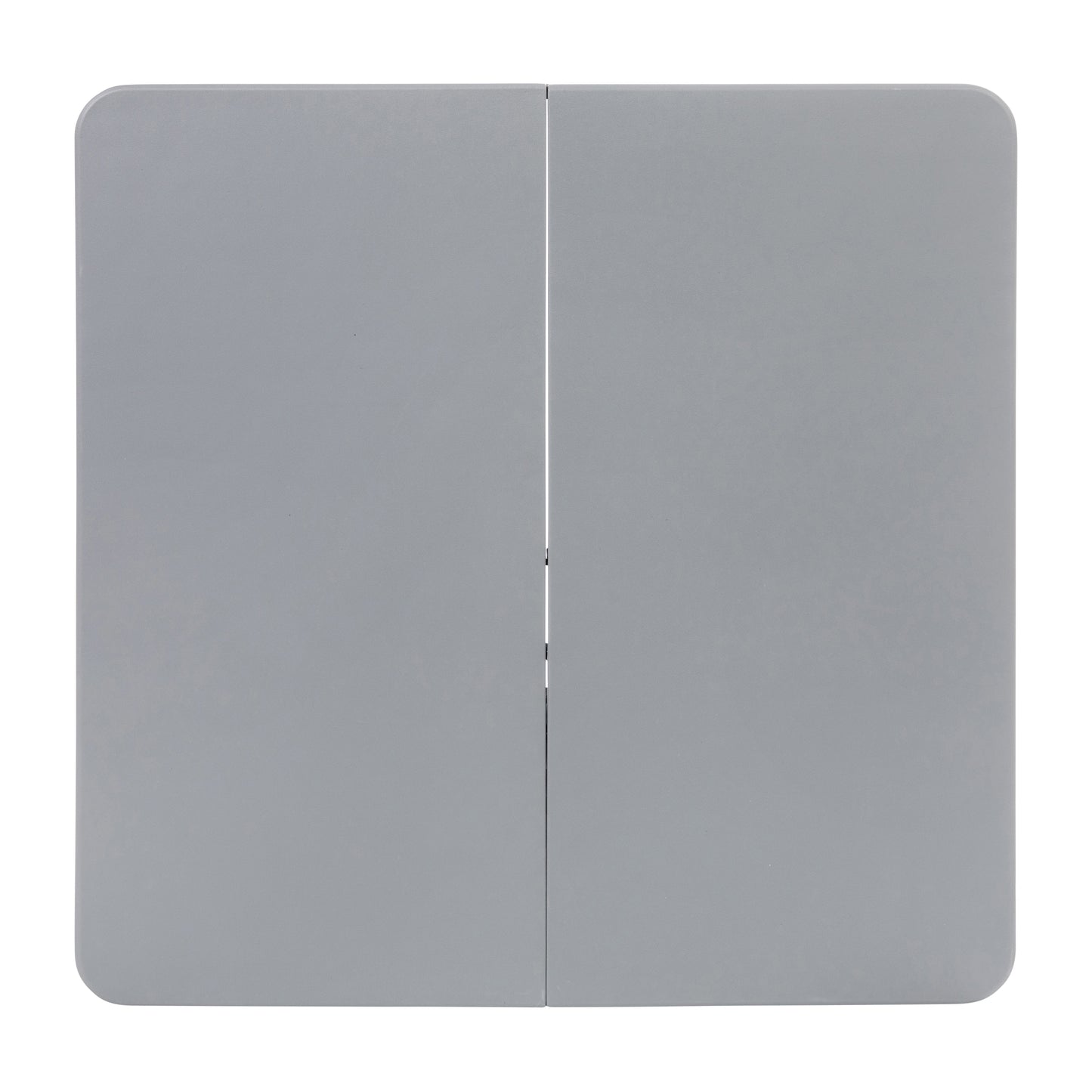 Dunham 2.83-Foot Square Bi-Fold Gray Plastic Folding Table with Carrying Handle