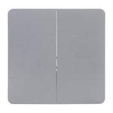 Dunham 2.83-Foot Square Bi-Fold Gray Plastic Folding Table with Carrying Handle