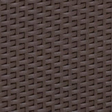 Seneca 5 Piece Outdoor Faux Rattan Chair, Sofa and Table Set in Seneca Chocolate Brown