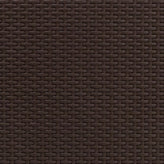 Seneca Chocolate Brown Faux Rattan Loveseat with All-Weather Beige Cushions
