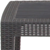 Seneca Dark Gray Faux Rattan Coffee Table