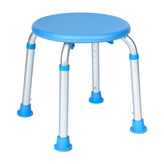 HERCULES Adjustable Bath & Shower Stool with Height-Adjust Frame, 300 lbs. Static Weight Capacity, and Tool-Free Assembly in Blue
