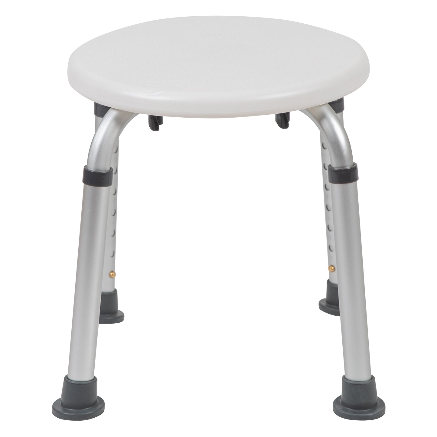 HERCULES Series Tool-Free and Quick Assembly, 300 Lb. Capacity, Adjustable White Bath & Shower Stool