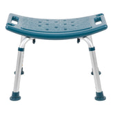 HERCULES Series Tool-Free and Quick Assembly, 300 Lb. Capacity, Adjustable Navy Bath & Shower Chair with Non-slip Feet