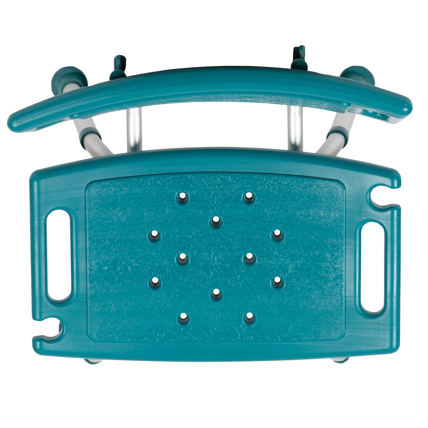 HERCULES Series Tool-Free and Quick Assembly, 300 Lb. Capacity, Adjustable Teal Bath & Shower Chair with Extra Large Back