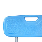 HERCULES Adjustable Bath & Shower Chair with Height-Adjust Frame, Depth-Adjust Back, and 300 lbs. Static Weight Capacity in Blue
