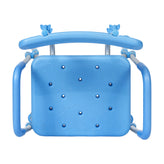 HERCULES Adjustable Bath & Shower Chair with Height-Adjust Frame, Depth-Adjust Back, and 300 lbs. Static Weight Capacity in Blue