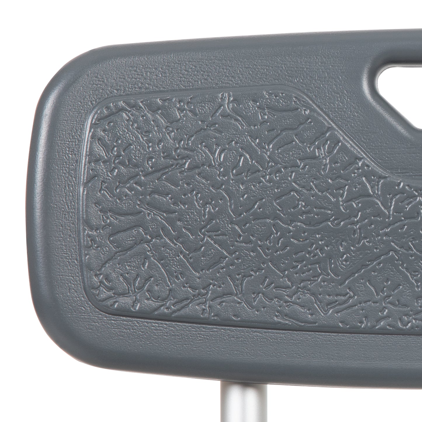 HERCULES Series 300 Lb. Capacity Adjustable Gray Bath & Shower Chair with Quick Release Back & Arms