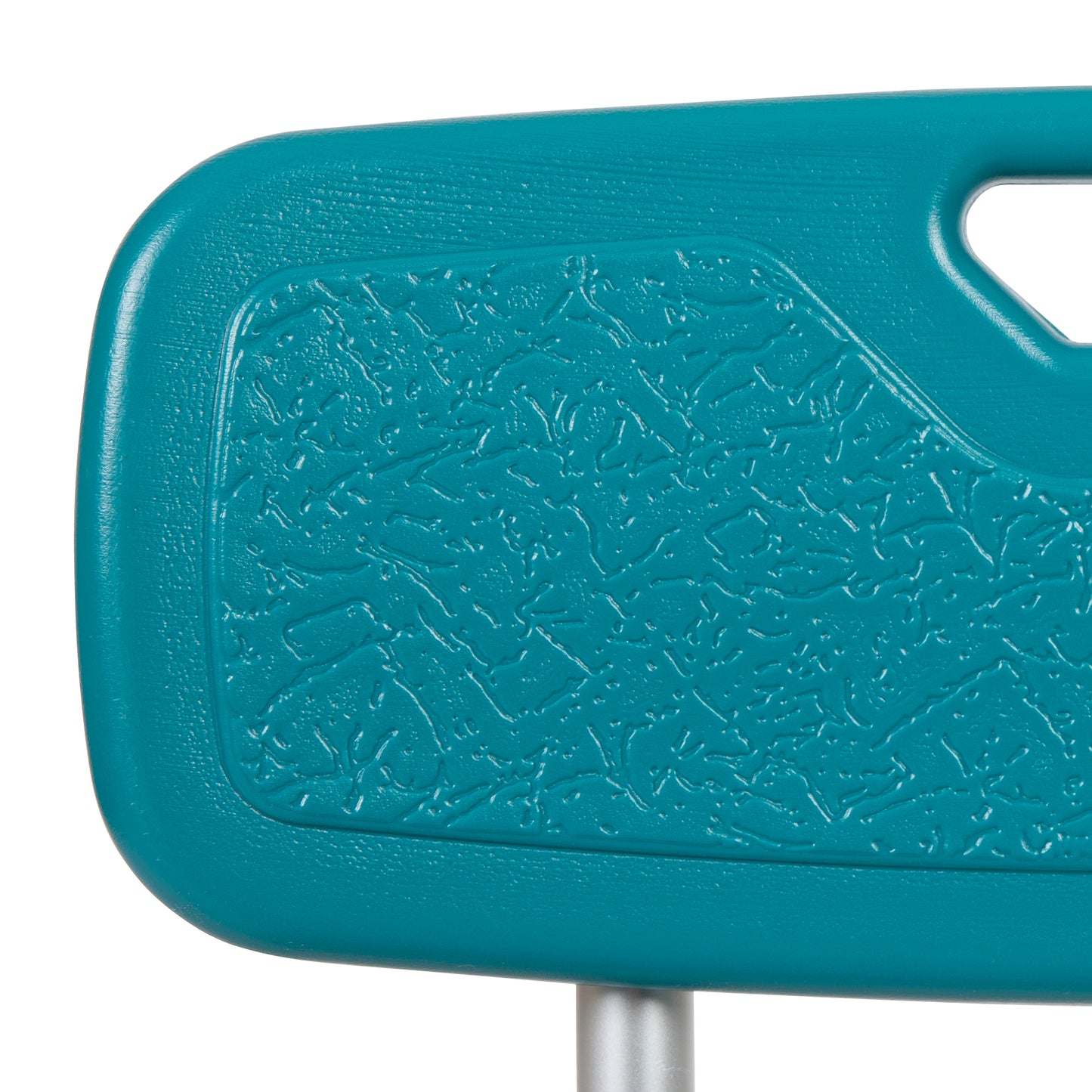 HERCULES Series 300 Lb. Capacity Adjustable Teal Bath & Shower Chair with Quick Release Back & Arms