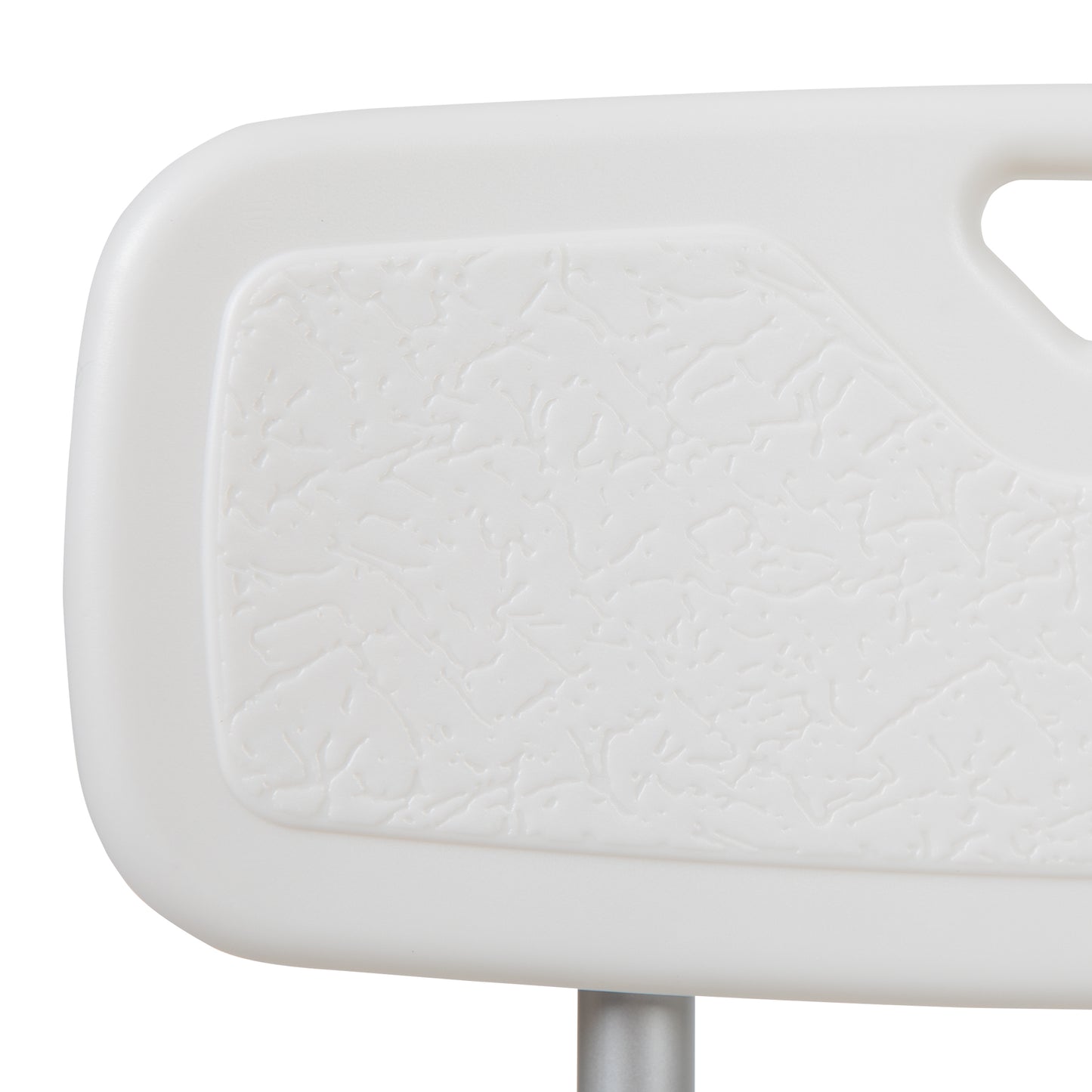 HERCULES Series 300 Lb. Capacity Adjustable White Bath & Shower Chair with Quick Release Back & Arms