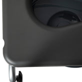 Hercules Gray Shower Commode Chair with Safety Rail, Height Adjustable Frame, Padded Seat & Armrests, Commode Pail with Lid, Fits Most Toilets