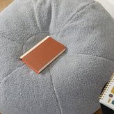 Duncan Large Gray Faux Sherpa Refillable Bean Bag Chair for Kids and Teens