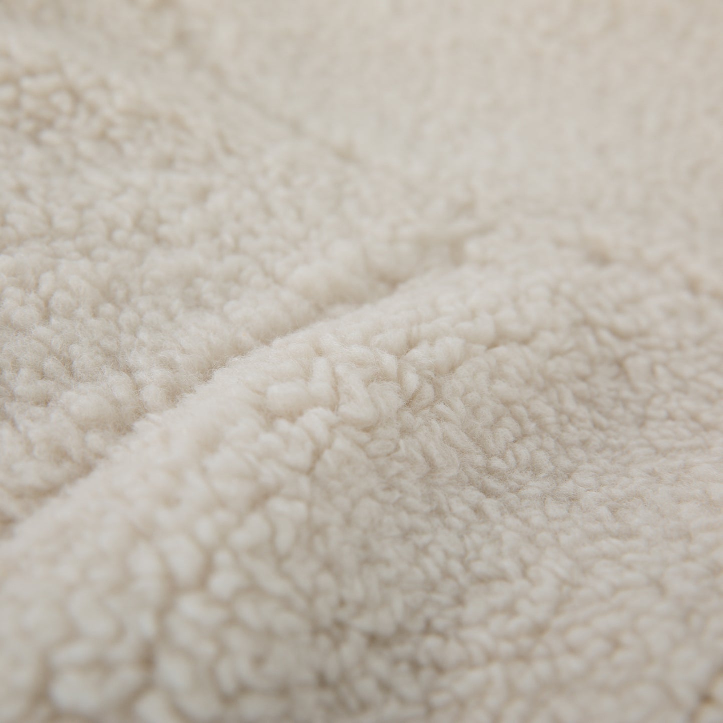 Duncan Large Natural Faux Sherpa Refillable Bean Bag Chair for Kids and Teens