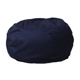 Duncan Oversized Solid Navy Blue Refillable Bean Bag Chair for All Ages