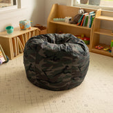 Dillon Small Camouflage Refillable Bean Bag Chair for Kids and Teens