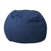 Dillon Small Denim Refillable Bean Bag Chair for Kids and Teens