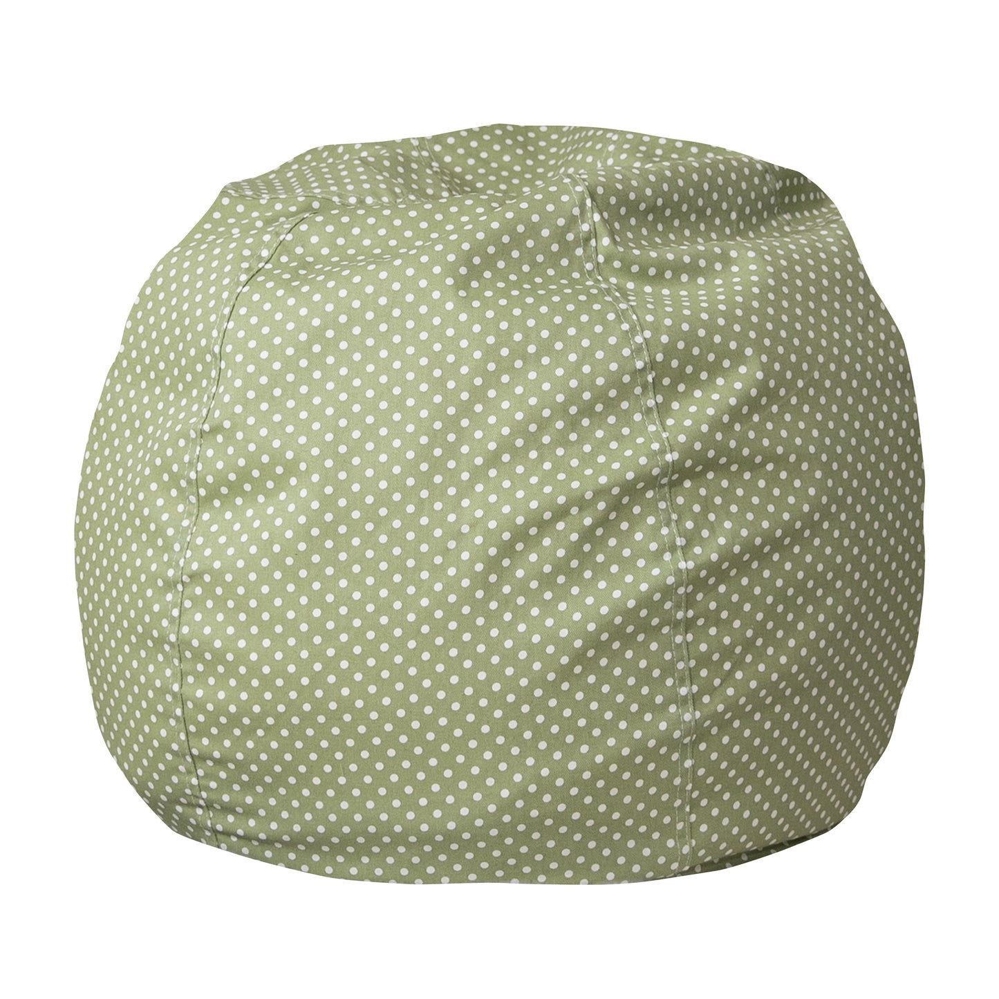 Dillon Small Green Dot Refillable Bean Bag Chair for Kids and Teens