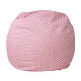 Dillon Small Light Pink Dot Refillable Bean Bag Chair for Kids and Teens