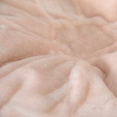 Dillon Small Blush Furry Refillable Bean Bag Chair for Kids and Teens