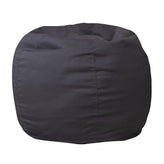 Dillon Small Solid Gray Refillable Bean Bag Chair for Kids and Teens