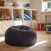 Dillon Small Solid Gray Refillable Bean Bag Chair for Kids and Teens