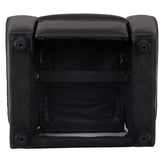 Vana Contemporary Brown LeatherSoft Kids Recliner with Cup Holder and Headrest