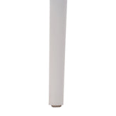Bridgeport Indoor-Outdoor Stacking Patio Chair with Slatted Backrest, Commercial All-Weather Resin Chair in White