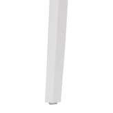 Dover Indoor-Outdoor Stacking Patio Chair with Curved Backrest, Commercial All-Weather Resin Chair in White