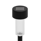 Hartford 12 Pack Black LED Solar Lights, Weather Resistant Outdoor Solar Powered Lights for Pathway, Garden, & Yard