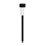 Hartford 12 Pack Black LED Solar Lights, Weather Resistant Outdoor Solar Powered Lights for Pathway, Garden, & Yard