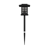 Halsey 8 Pack Black Lantern Style LED Solar Lights Weather Resistant Outdoor Solar Powered Lights for Pathway, Garden, & Yard