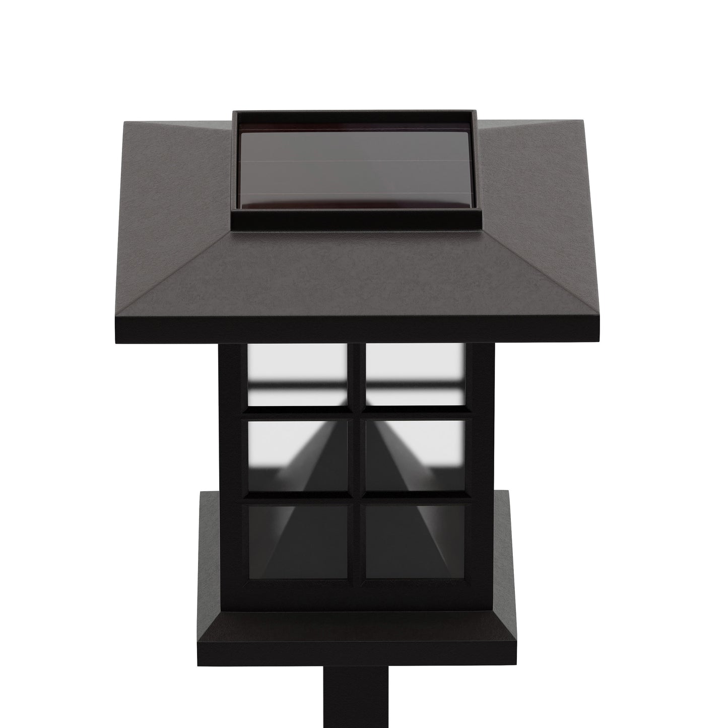 Halsey 8 Pack Brown Lantern Style LED Solar Lights Weather Resistant Outdoor Solar Powered Lights for Pathway, Garden, & Yard