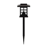 Halsey 8 Pack Brown Lantern Style LED Solar Lights Weather Resistant Outdoor Solar Powered Lights for Pathway, Garden, & Yard