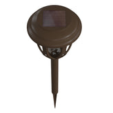 Hess 8 Pack Brown Tulip Design LED Solar Lights Weather Resistant Outdoor Solar Powered Lights for Pathway, Garden, & Yard