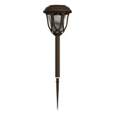 Hess 8 Pack Brown Tulip Design LED Solar Lights Weather Resistant Outdoor Solar Powered Lights for Pathway, Garden, & Yard