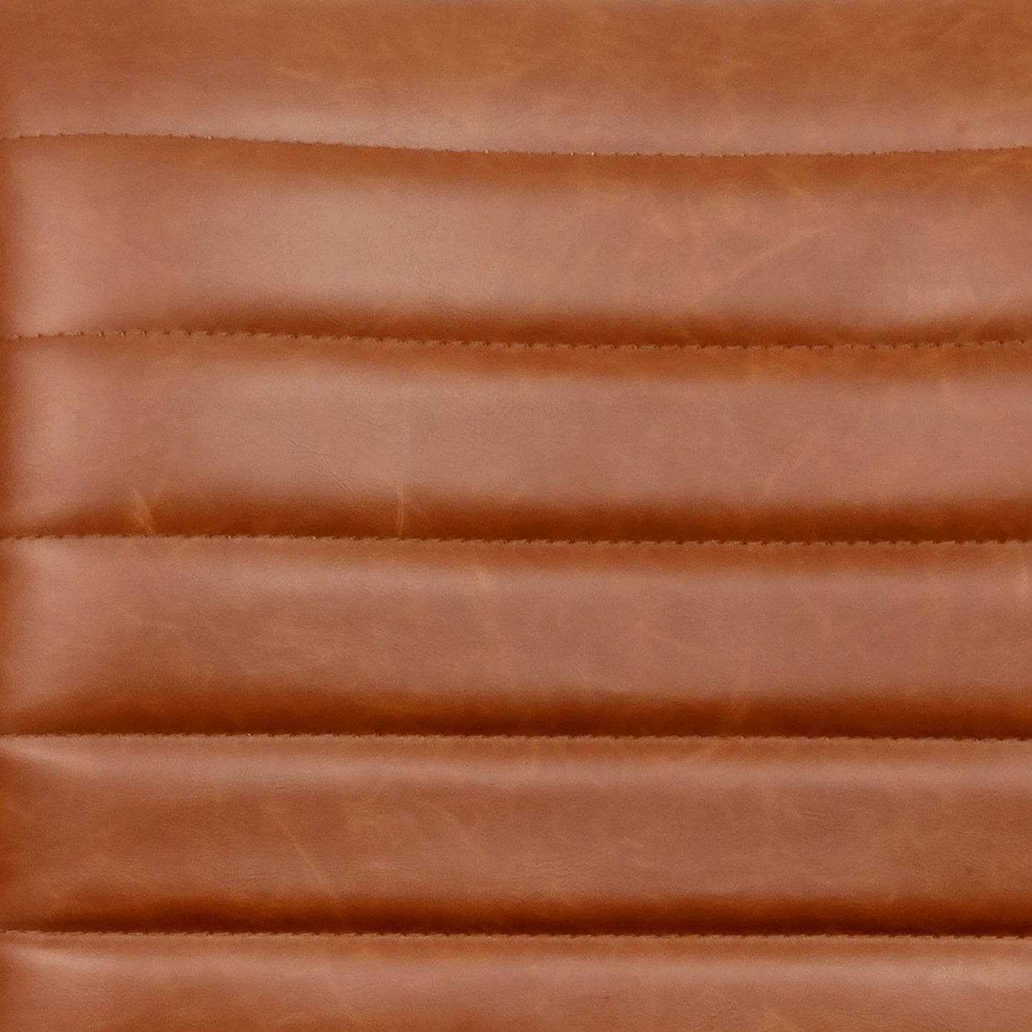 Alan Low Back Designer Armless Brown Ribbed Swivel Task Office Chair