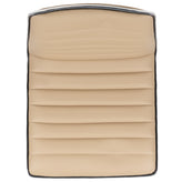 Alan Low Back Designer Armless Tan Ribbed Swivel Task Office Chair