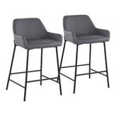 Daniella 24" Fixed-Height Counter Stool - Set of 2