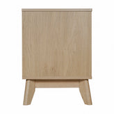 Hatfield Mid-Century Modern TV Stand in Light Natural for 65+ Inch TV's - 70 Inch Media Center with Adjustable Center Shelf and Dual Soft Close Doors
