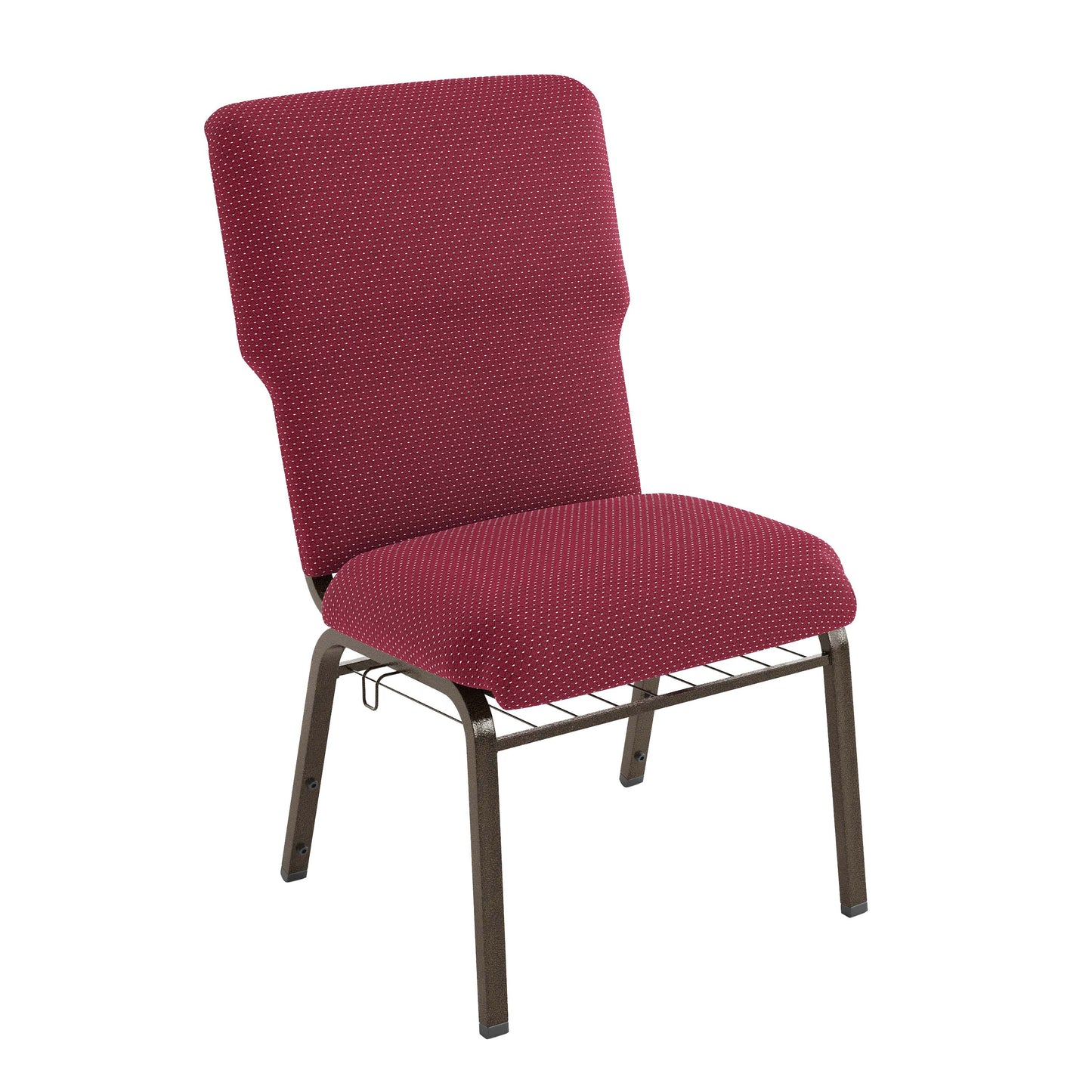 Advantage Burgundy Pattern Discount Church Chair - 21 in. Wide