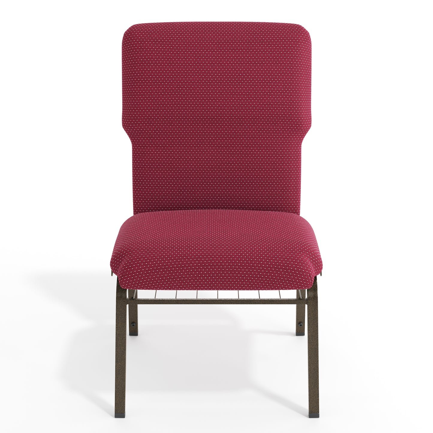 Advantage Burgundy Pattern Discount Church Chair - 21 in. Wide