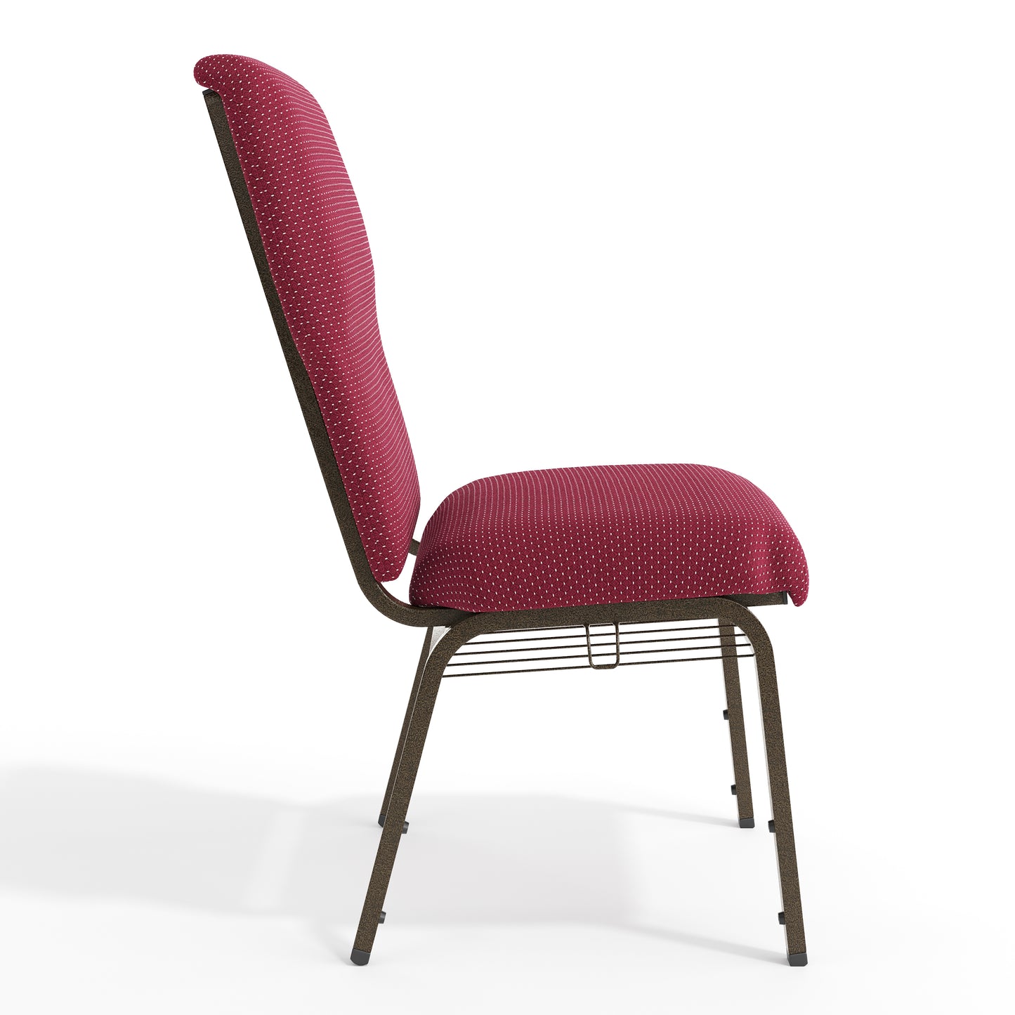 Advantage Burgundy Pattern Discount Church Chair - 21 in. Wide