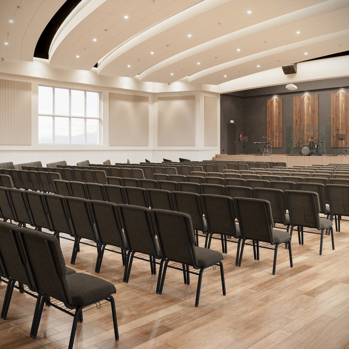 Advantage Fossil Discount Church Chair - 21 in. Wide