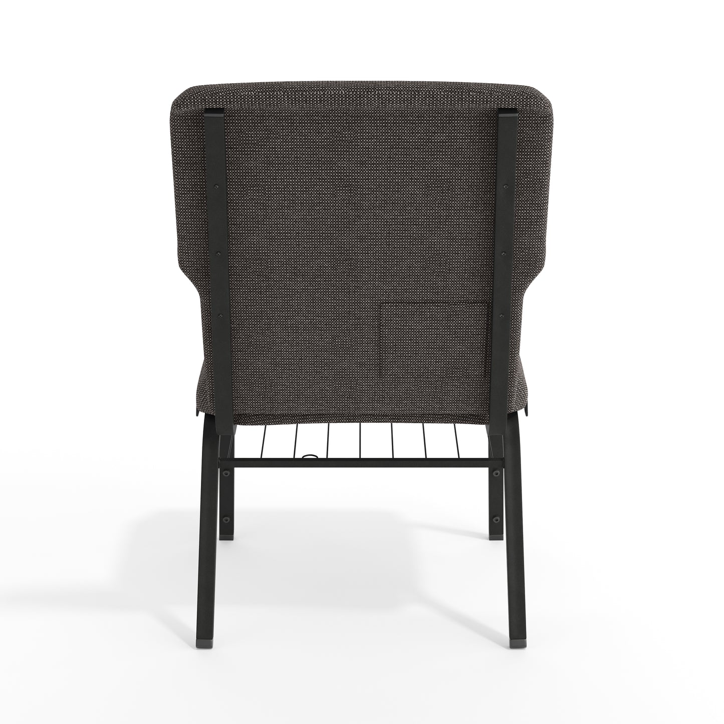 Advantage Black Marble Discount Church Chair - 21 in. Wide