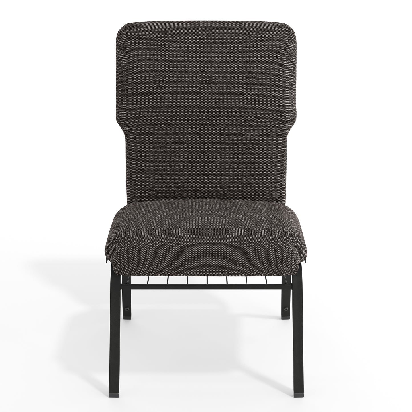 Advantage Black Marble Discount Church Chair - 21 in. Wide