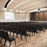 Advantage Black Marble Discount Church Chair - 21 in. Wide